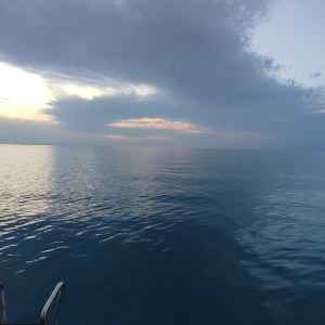 Karibikbucht Olib - Gewitterfront aus Mali Lošinj Karibikbucht Olib - Gewitterfront aus Mali Lošinj