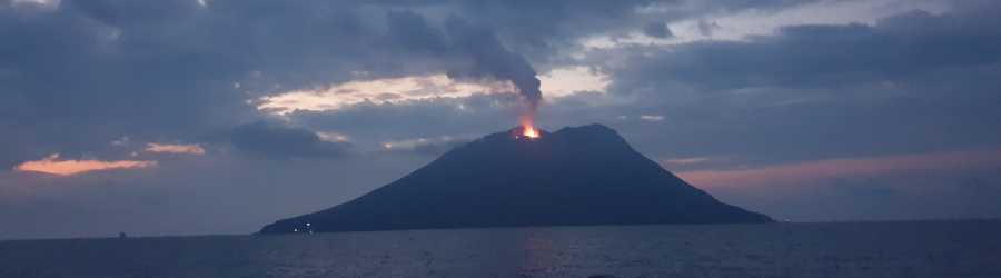Sicht auf den Stromboli